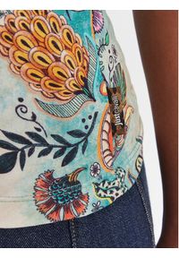 Just Cavalli T-Shirt 80PAHE02 CJ112 Kolorowy Slim Fit. Materiał: bawełna. Wzór: kolorowy #3