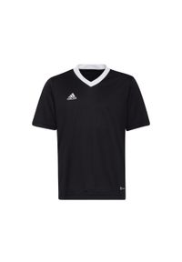 Adidas - Koszulka piłkarska dla dzieci adidas Entrada 22 Jersey. Kolor: wielokolorowy, biały, czarny. Materiał: poliester. Sport: piłka nożna #1