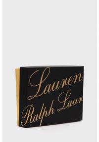 Lauren Ralph Lauren Kopertówka skórzana kolor czarny. Kolor: czarny. Materiał: skórzane