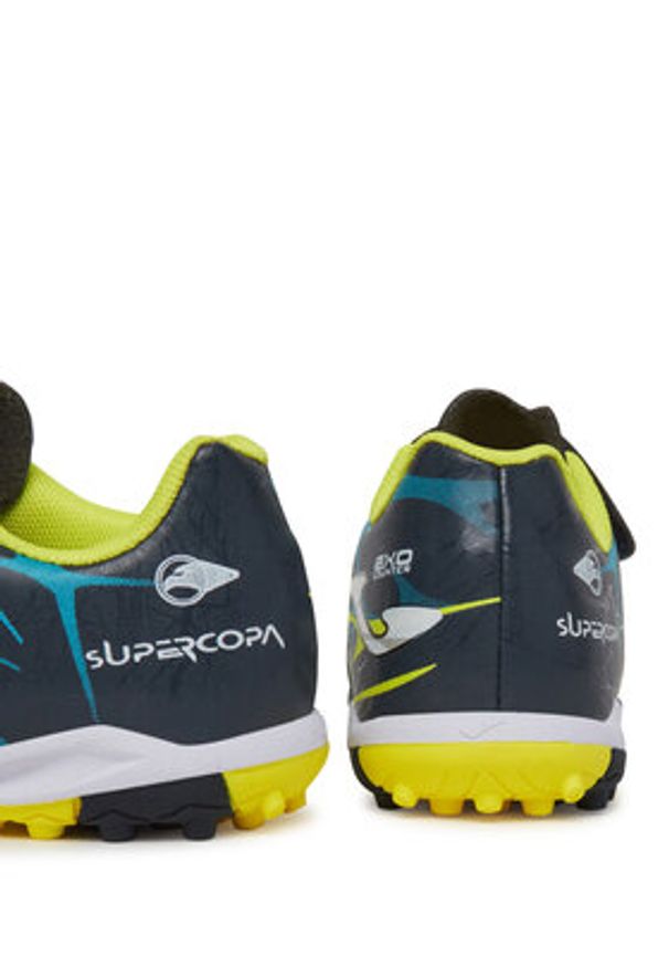 Joma Buty do piłki nożnej Super Copa Jr 2503 SCJS2503TFV Granatowy. Kolor: niebieski. Materiał: skóra