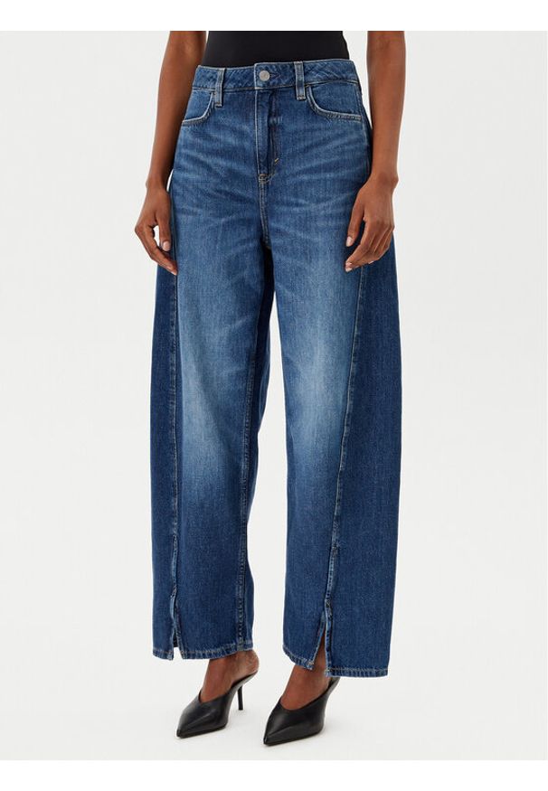 BOSS Jeansy 50534206 Niebieski Balloon Fit. Kolor: niebieski