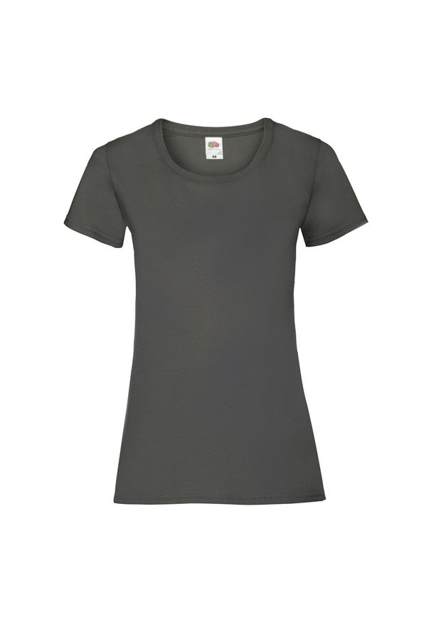 FRUIT OF THE LOOM - Koszulka Damska Valueweight Heather T-shirt. Kolor: szary
