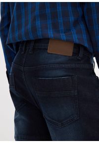 bonprix - Dżinsy bojówki ze stretchem Slim Fit Straight. Kolor: niebieski #2