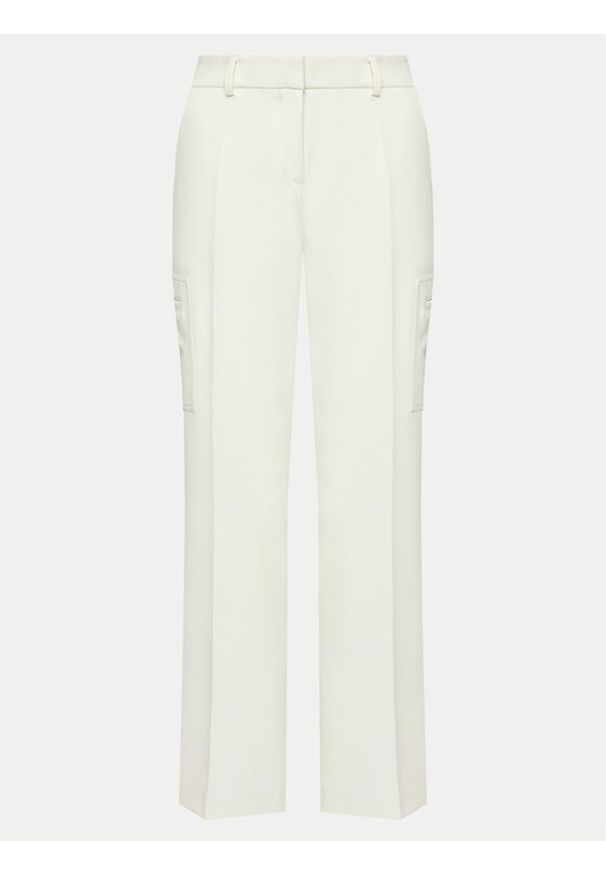 DKNY Spodnie materiałowe UB4PX263 Écru Regular Fit. Materiał: syntetyk