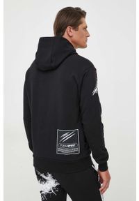 Plein Sport - PLEIN SPORT bluza męska kolor czarny z kapturem z nadrukiem. Typ kołnierza: kaptur. Kolor: czarny. Długość rękawa: długi rękaw. Długość: długie. Wzór: nadruk. Styl: sportowy #3