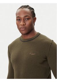 Aeronautica Militare Sweter 252MA1608UL00924 Zielony Regular Fit. Kolor: zielony. Materiał: wełna