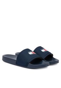 Tommy Jeans Klapki Tjm Pool Slide EM0EM01673 Granatowy. Kolor: niebieski. Materiał: materiał #5