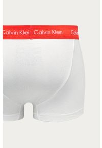 Calvin Klein Underwear - Bokserki (3-pack). Kolor: biały. Materiał: bawełna, dzianina, elastan. Wzór: nadruk #2