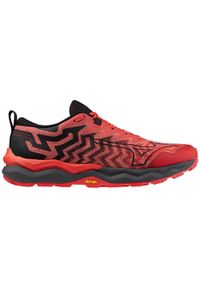Buty trailowe Mizuno Wave Daichi 8. Kolor: czarny, szary, czerwony, wielokolorowy. Model: Mizuno Wave. Sport: bieganie