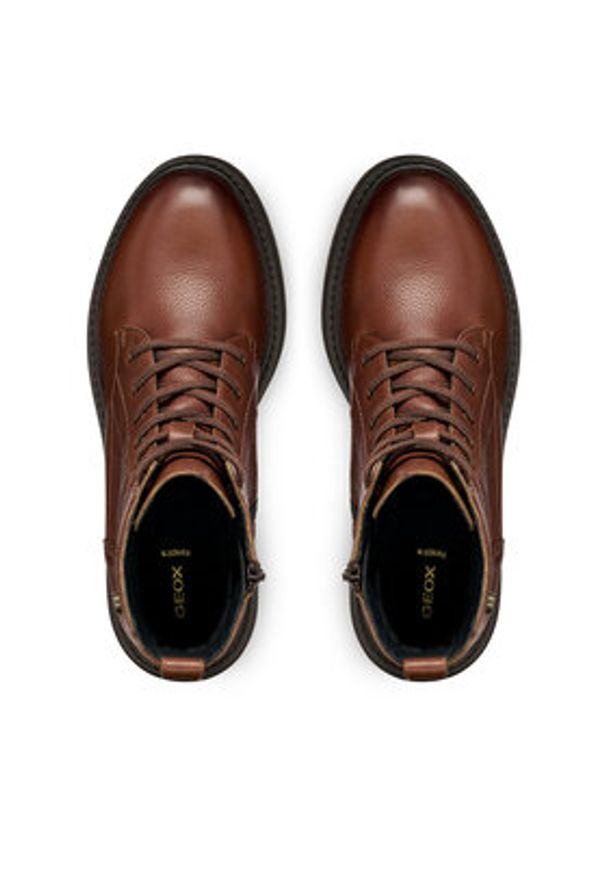 Geox Trapery D Iridea D16HRC 000FF C0013 Brązowy. Kolor: brązowy. Materiał: skóra