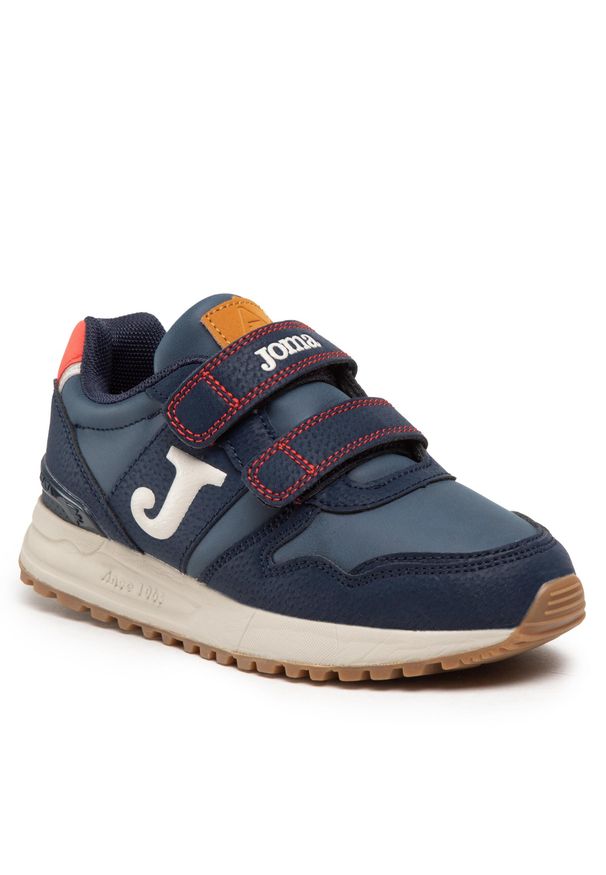 Sneakersy Joma 200 Jr 2203 J200W2203V Navy. Kolor: niebieski. Materiał: skóra