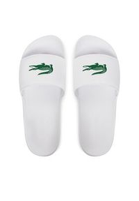 Lacoste Klapki Serve Sliders 7-49CMA0041 Biały. Kolor: biały. Materiał: skóra #5