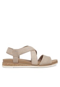 skechers - Skechers Sandały BOBS Desert Kiss Low 114705/TPE Beżowy. Kolor: beżowy. Materiał: materiał #1