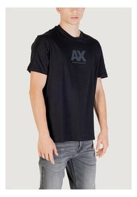 Armani Exchange T-Shirt XM001403 AF16432 UC001 Czarny Regular Fit. Kolor: czarny. Materiał: bawełna #4