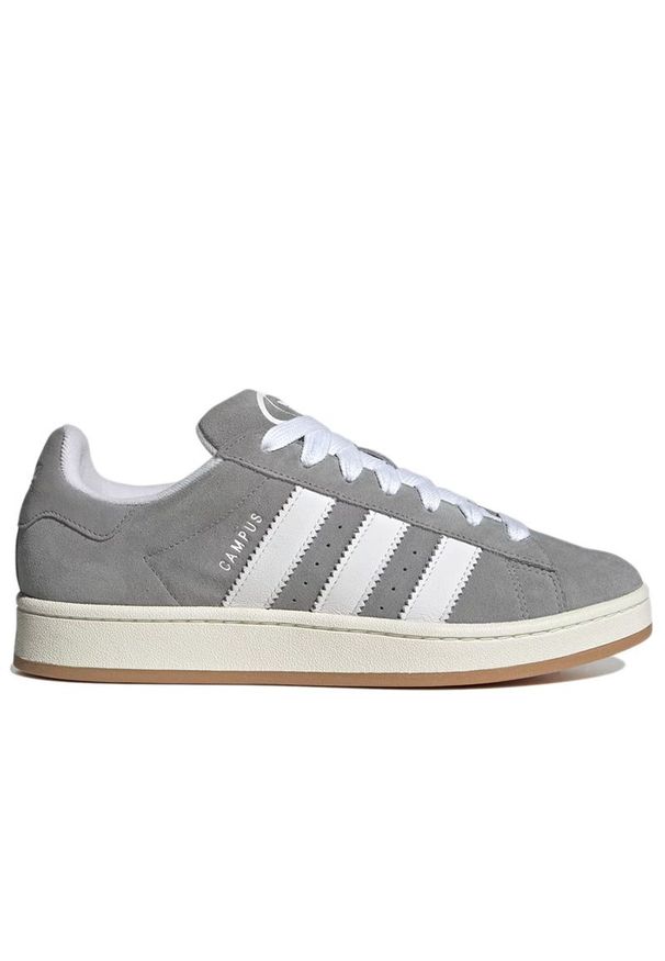 Adidas - Buty męskie adidas Originals Campus 00S HQ8707 - szare. Kolor: szary. Materiał: zamsz, materiał, guma, skóra. Szerokość cholewki: normalna. Model: Adidas Campus. Sport: koszykówka
