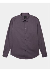 Sisley Koszula 5PFRSQ02D Fioletowy Regular Fit. Kolor: fioletowy. Materiał: bawełna #3