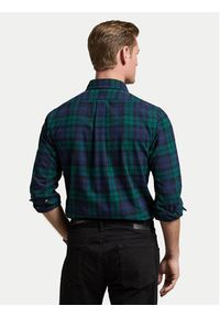 Polo Ralph Lauren Koszula 710953891001 Zielony Custom Fit. Typ kołnierza: polo. Kolor: zielony. Materiał: bawełna #5