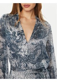 Guess Sukienka koszulowa W5RK35 WDW82 Niebieski Classic Fit. Kolor: niebieski. Materiał: syntetyk. Typ sukienki: koszulowe #3