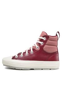 Converse Trampki Ctas Berkshire Hi A00914C Bordowy. Kolor: czerwony. Materiał: skóra