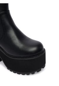 Buffalo Botki Killah Zip Boot Mid 1622374 Czarny. Kolor: czarny. Materiał: skóra