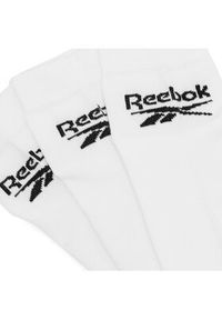 Reebok Zestaw 3 par wysokich skarpet unisex R0429-SS24 (3-pack) Biały. Kolor: biały. Materiał: materiał