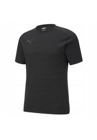 Koszulka treningowa męska Puma teamCUP Casuals T-Shirt. Kolor: czarny. Materiał: poliester, bawełna. Sport: piłka nożna #1