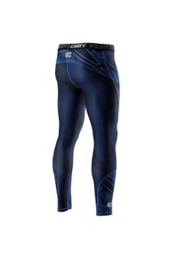 Legginsy sportowe męskie EXTREME HOBBY SHADOW. Kolor: niebieski. Materiał: elastan, poliester