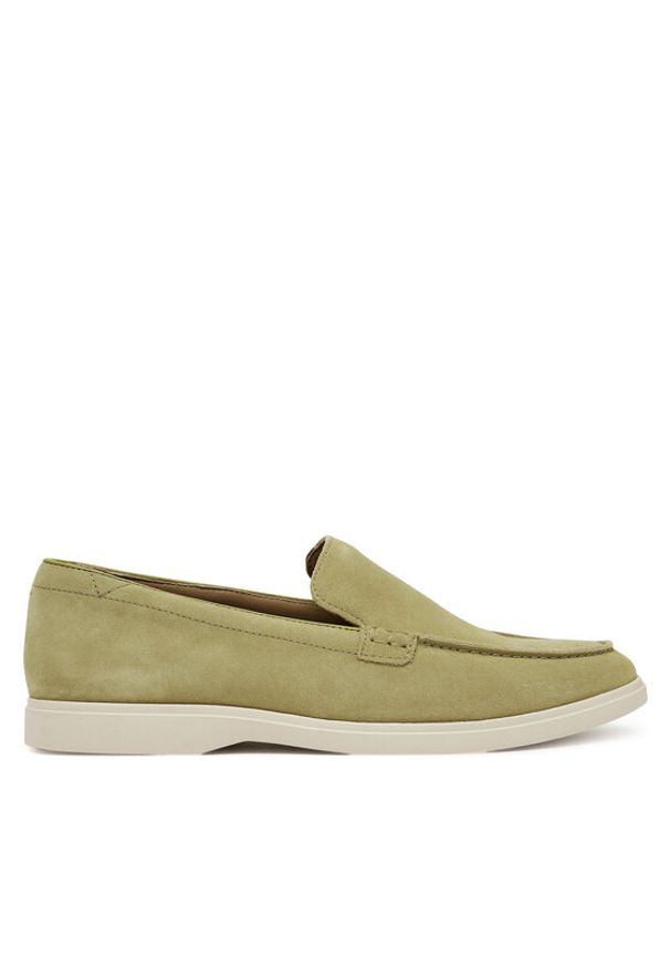 Clarks Mokasyny Torford Easy 26180893 Zielony. Kolor: zielony. Materiał: zamsz, skóra