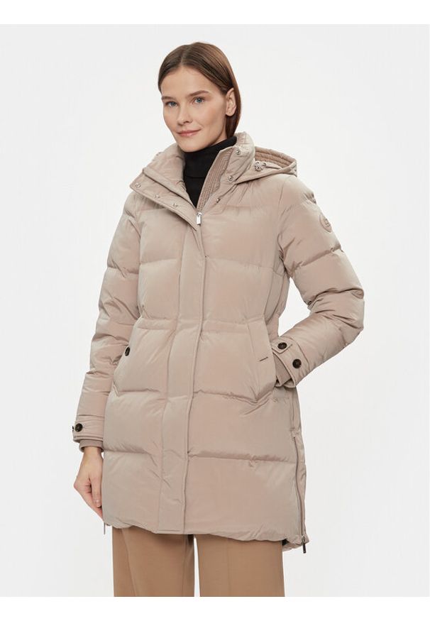 Woolrich Kurtka puchowa Alsea CFWWOU0697FRUT1148 Beżowy Regular Fit. Kolor: beżowy. Materiał: syntetyk