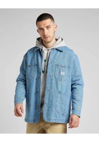 Lee - LEE LOOSE LOCO JACKET MĘSKA KURTKA JEANSOWA VINTAGE STONE L88SGAGI 112326386. Materiał: jeans. Styl: vintage