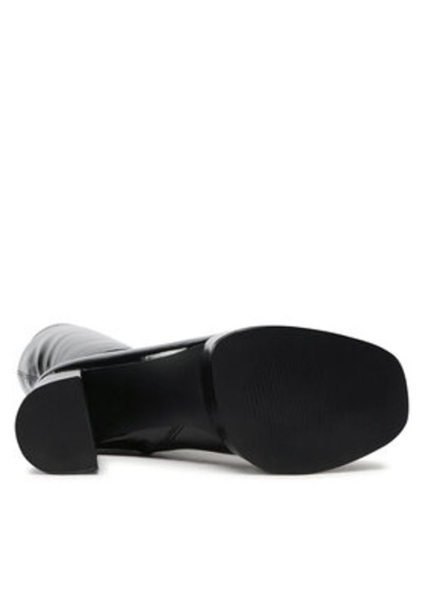 Jenny Fairy Kozaki GLOSSY-02KW Czarny. Kolor: czarny. Materiał: skóra