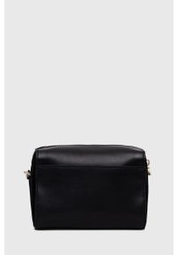 Furla torebka skórzana kolor czarny. Kolor: czarny. Dodatki: z frędzlami. Materiał: skórzane. Rodzaj torebki: na ramię #3