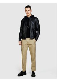 Sisley Spodnie materiałowe 4H2FSF03P Beżowy Straight Fit. Kolor: beżowy. Materiał: bawełna
