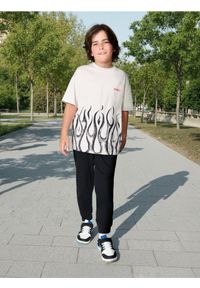 Sinsay - Koszulka z nadrukiem - szary. Kolor: szary. Wzór: nadruk #1