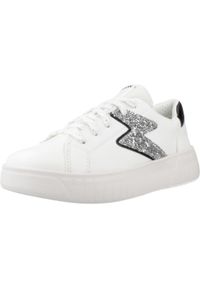 Geox - Buty GEOX J MIKIROSHI GIRL Biały. Kolor: biały. Materiał: tkanina, syntetyk. Sport: turystyka piesza #1