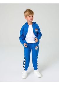 Sinsay - Spodnie dresowe Hot Wheels - mid blue. Materiał: dresówka