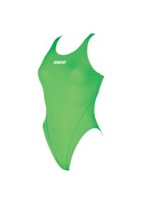 Strój kąpielowy damski Arena Solid Swim Tech High. Kolor: zielony