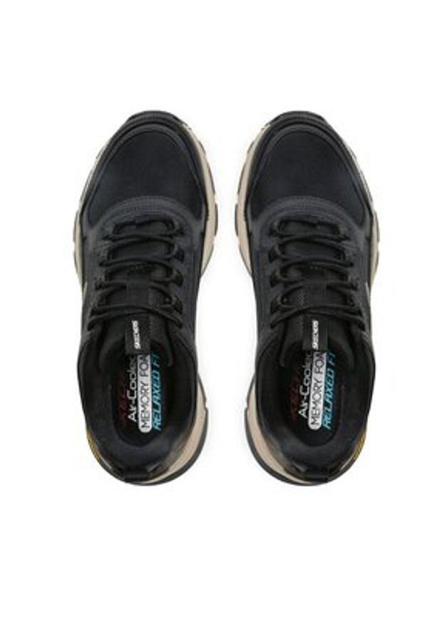 skechers - Skechers Trekkingi D'Lux Trekker 237565/BKNT Czarny. Kolor: czarny. Materiał: materiał. Sport: turystyka piesza