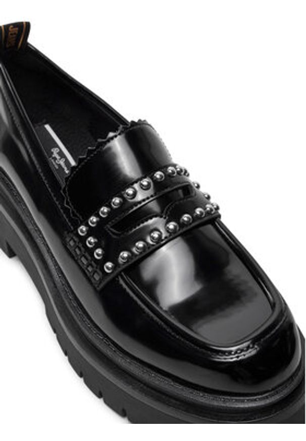 Pepe Jeans Loafersy PLS10415 Czarny. Kolor: czarny. Materiał: skóra