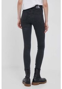 Calvin Klein Jeans jeansy damskie kolor czarny. Kolor: czarny #4