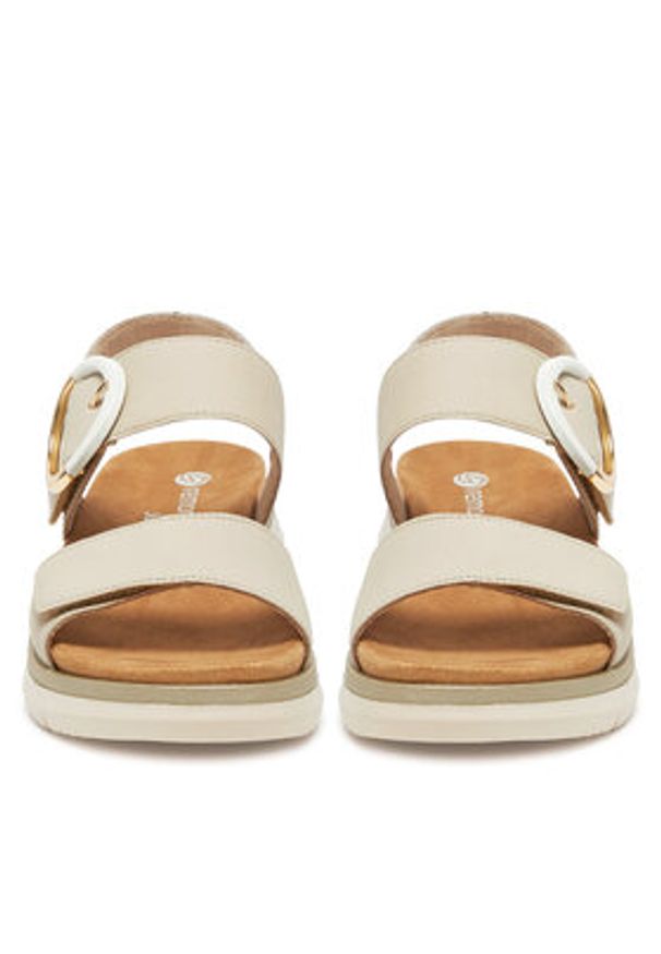 Remonte Sandały D2K50-80 Beżowy. Kolor: beżowy. Materiał: skóra