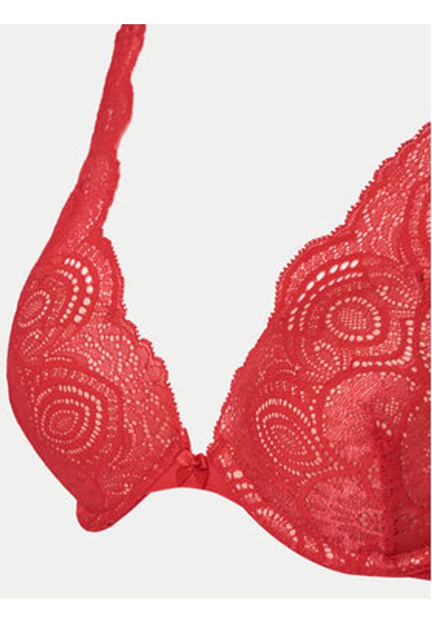 Wonderbra Biustonosz push-up WB000BHP Czerwony. Kolor: czerwony. Materiał: syntetyk. Rodzaj stanika: push-up