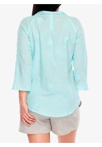 ROYAL ROBBINS - Koszula turystyczna damska Royal Robbins Oasis Tunic II 3/4 Sleeve. Okazja: na co dzień. Kolor: zielony. Styl: casual