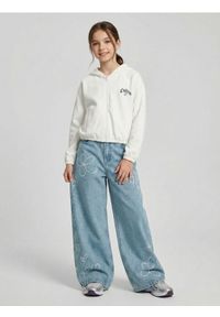 Sinsay - Jeansy wide leg z efektem sprania - Inny #1