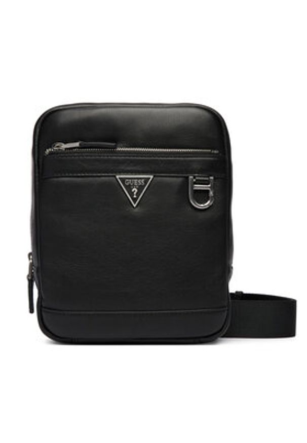 Guess Saszetka HMMOSE P6159 Czarny. Kolor: czarny. Materiał: skóra