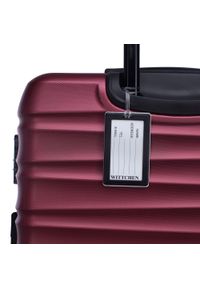 Wittchen - Duża walizka z zawieszką bordowa. Kolor: czerwony. Styl: wakacyjny #4