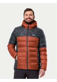 Jack Wolfskin Kurtka puchowa Nebelhorn Down Hoody 1207141 Czerwony Regular Fit. Kolor: czerwony. Materiał: puch, syntetyk