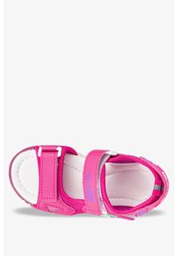 Casu - Różowe sandały na rzepy casu yf-09a. Zapięcie: rzepy. Kolor: różowy
