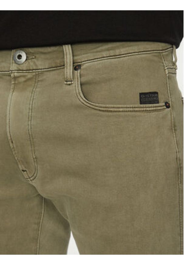 G-Star RAW - G-Star Raw Szorty jeansowe Elto D10481-C258 G567 Zielony. Kolor: zielony. Materiał: bawełna