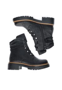 Rieker Trzewiki 72621-00 Czarny. Kolor: czarny. Materiał: syntetyk, materiał #2